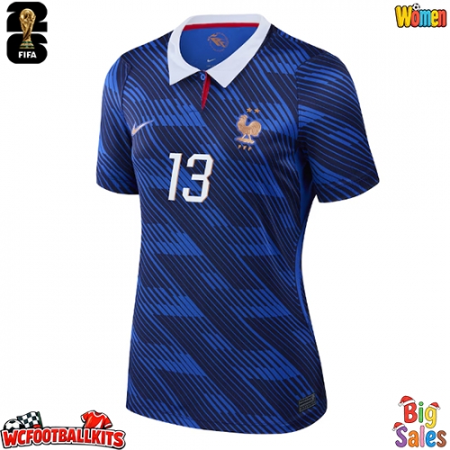 France Kante #13 Replica Home Stadium Shirt for Women World Cup 2026 Short Sleeve
